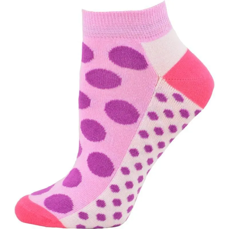 Fashion Polka Dot Ankle Cotton 2 Pair Pack Socks