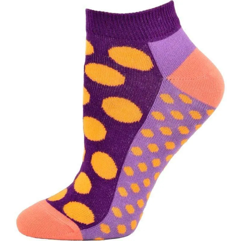 Fashion Polka Dot Ankle Cotton 2 Pair Pack Socks