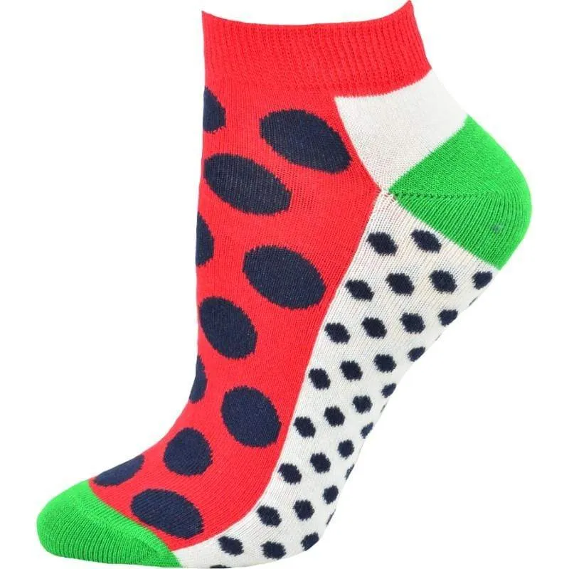 Fashion Polka Dot Ankle Cotton 2 Pair Pack Socks