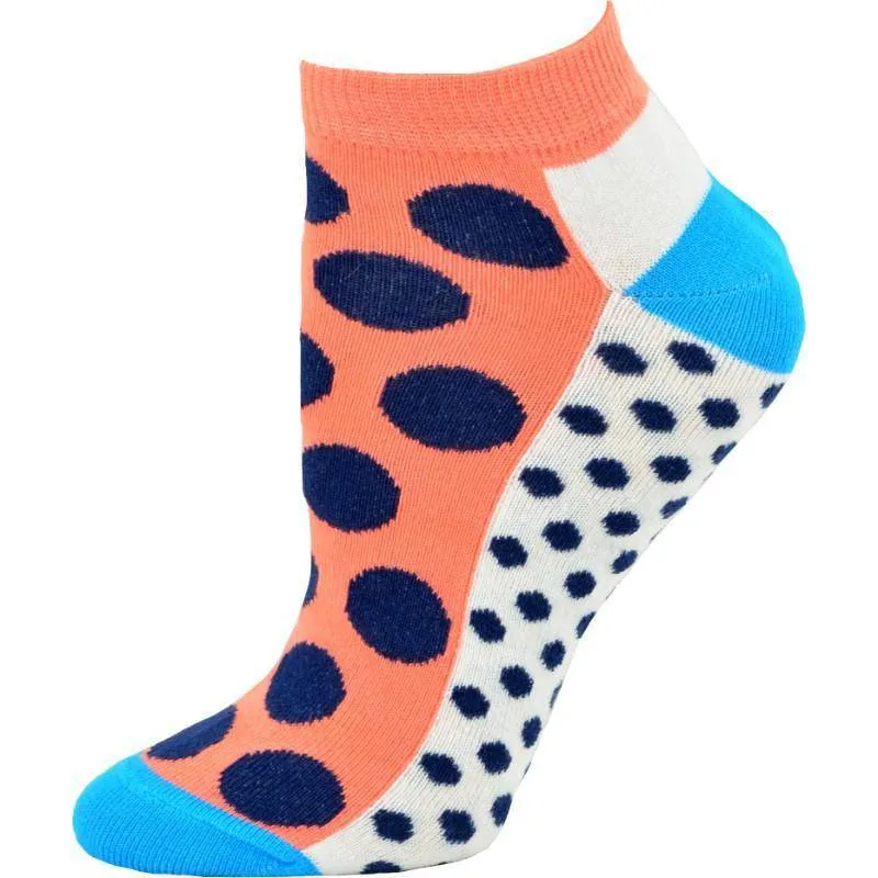 Fashion Polka Dot Ankle Cotton 2 Pair Pack Socks