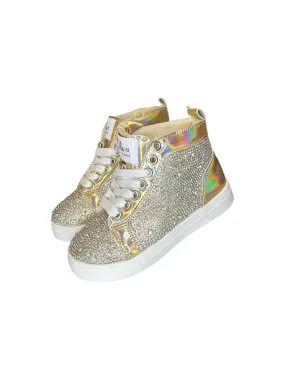 Gold Crystal Hologram Hightops