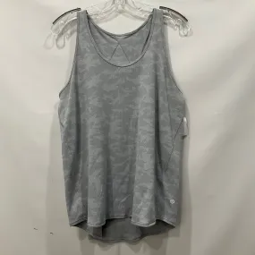 Grey Athletic Tank Top Lululemon, Size 6