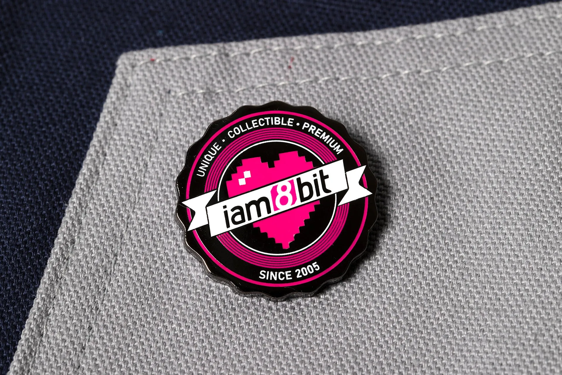 iam8bit Heart Logo Pin