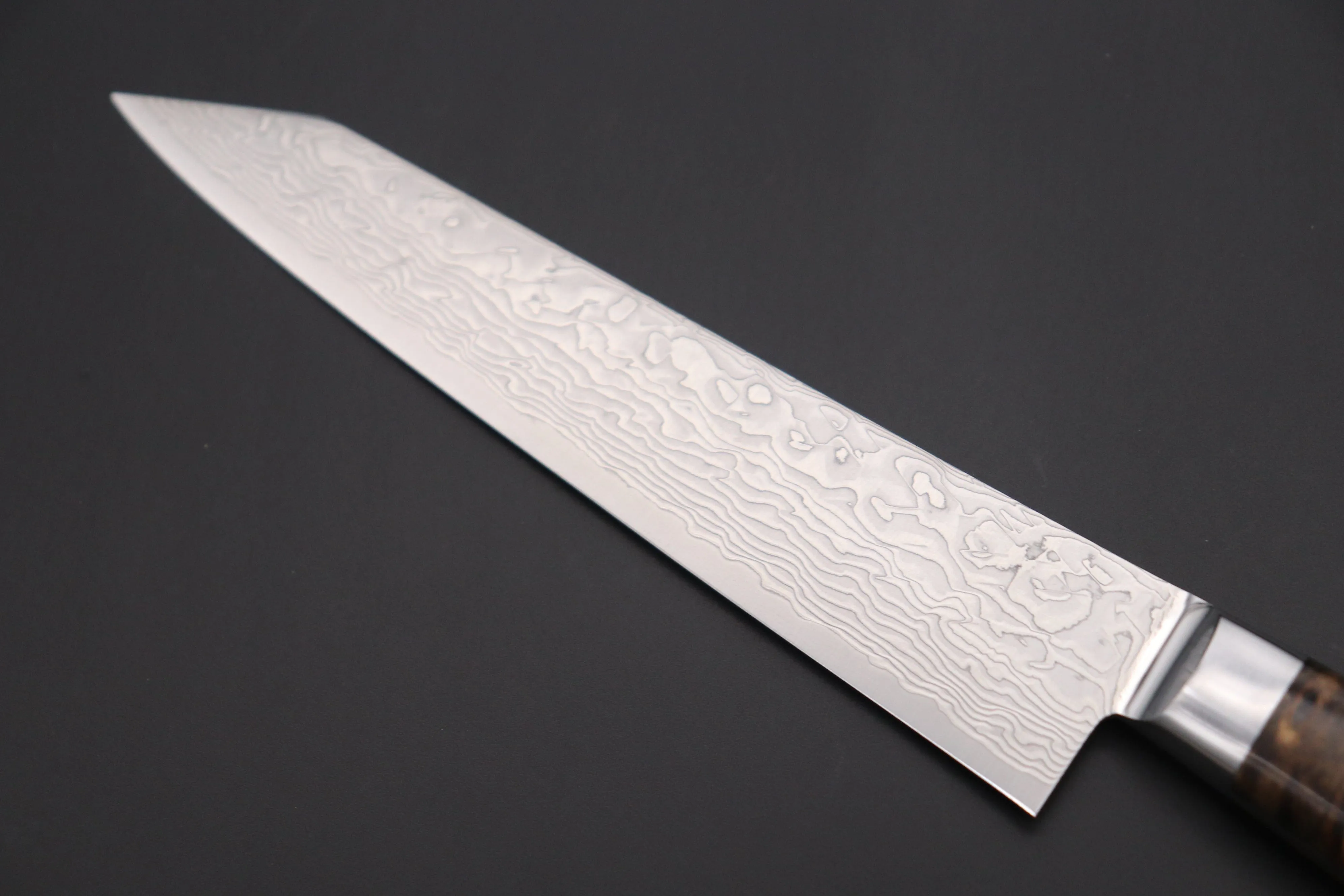 JCK Original Kagayaki Grand Canyon R-2 White & Silver Damascus Series GCYU-19 Kiritsuke Petty 145mm (5.7 Inch)