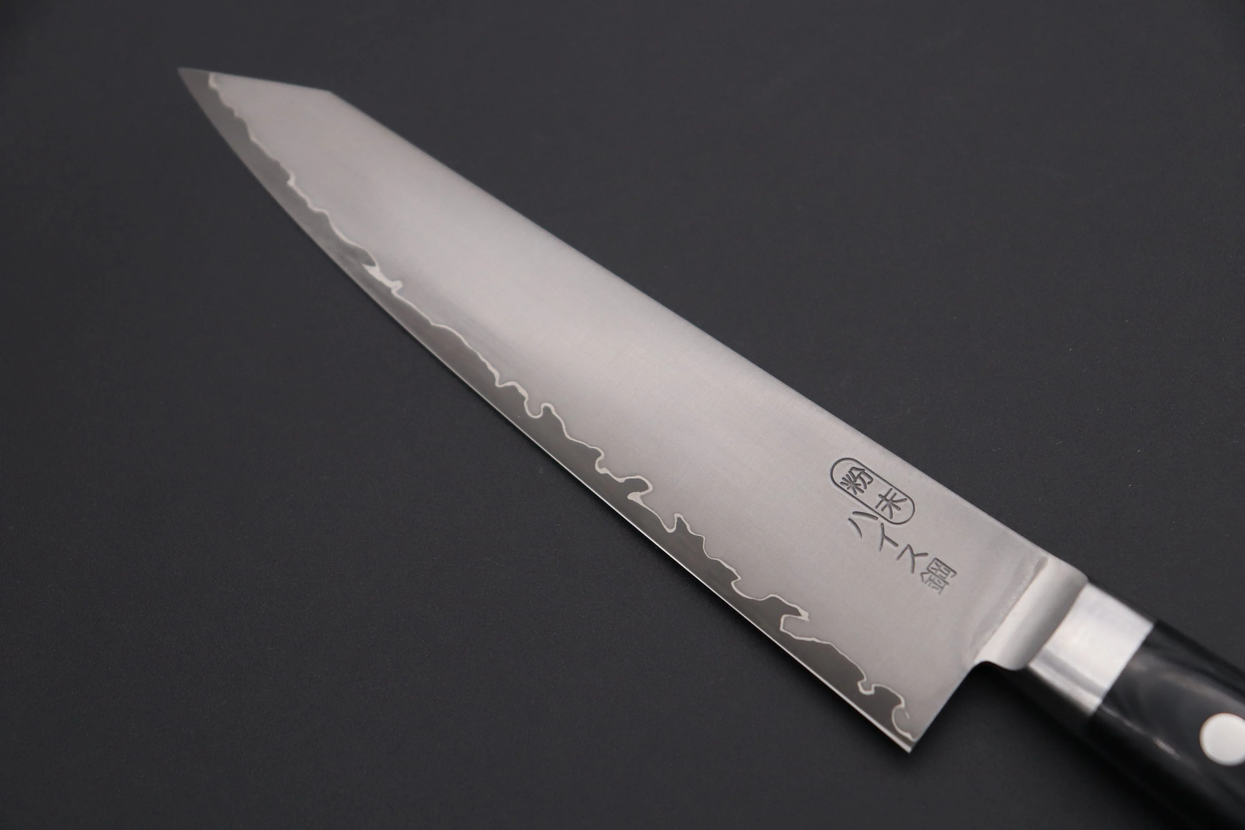 JCK Original Kagayaki NOVEL BLACK Edition | R-2 Laminated KNB-1 Kiritsuke Petty 145mm (5.7 Inch)