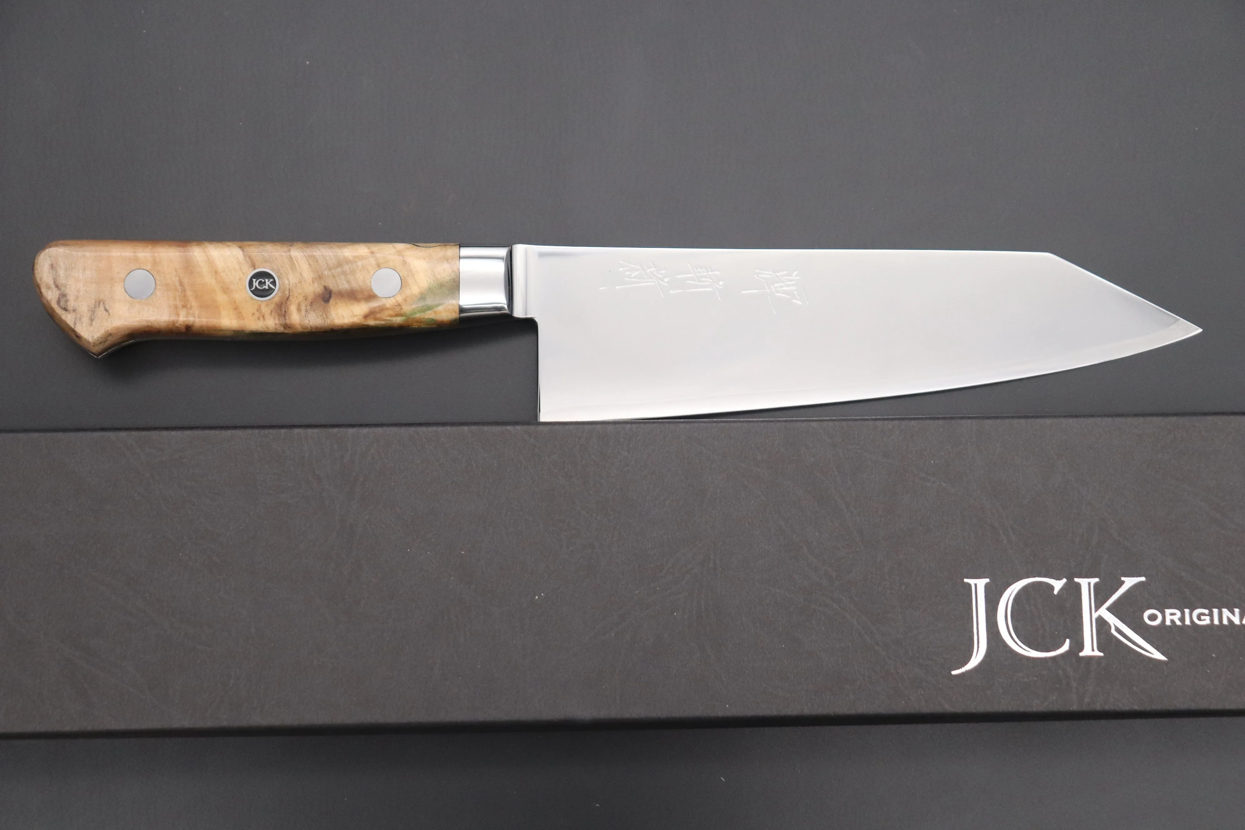 JCK Original Kagayaki NOVEL- Limited Edition Custom R-2 SUNSHINE Series KNLTD-104 Bunka (Kiritsuke) 175mm (6.8 inch)