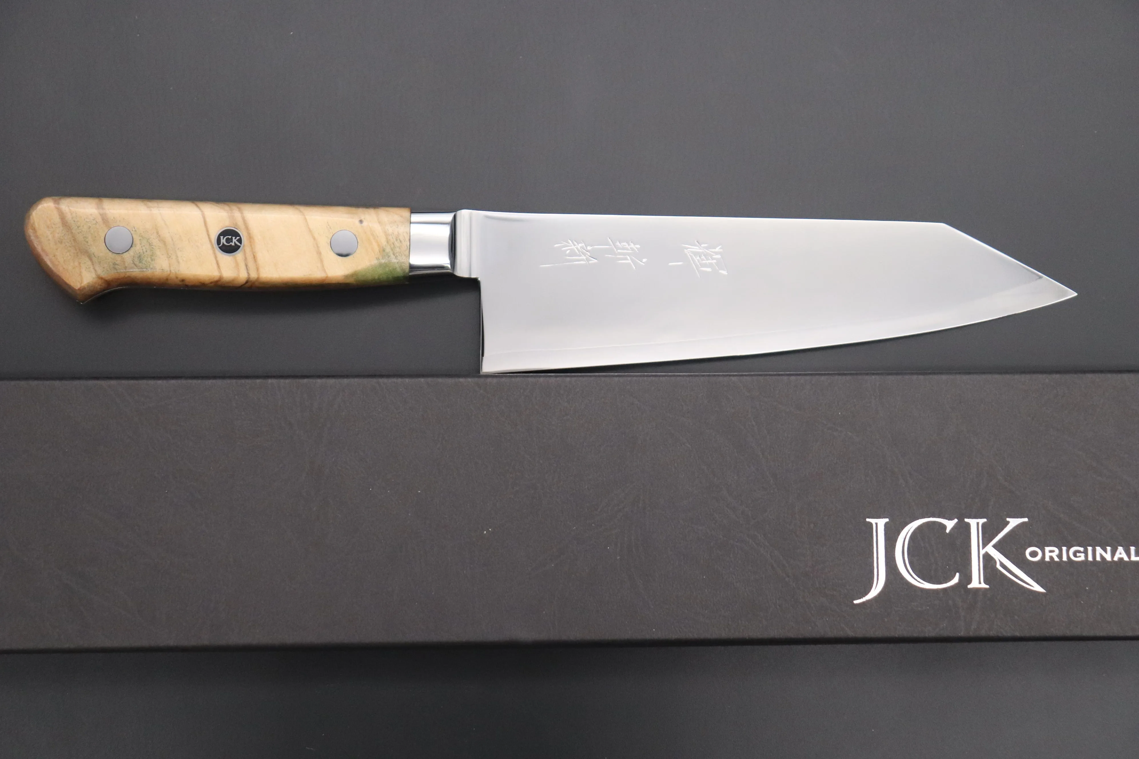 JCK Original Kagayaki NOVEL- Limited Edition Custom R-2 SUNSHINE Series KNLTD-109 Bunka (Kiritsuke) 175mm (6.8 inch)