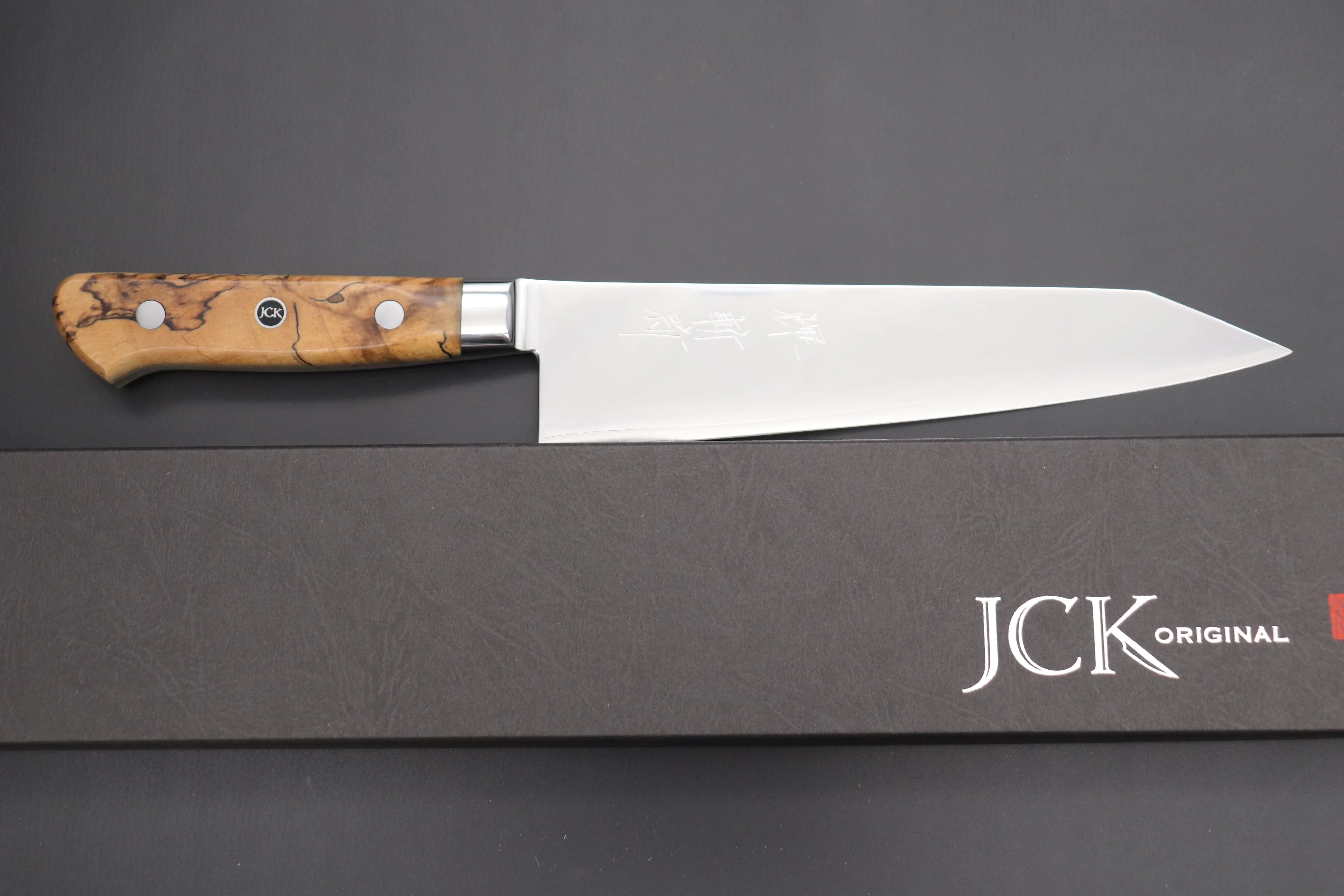 JCK Original Kagayaki NOVEL- Limited Edition Custom R-2 SUNSHINE Series KNLTD-116 Kiritsuke-Gyuto 200mm (7.8 inch)