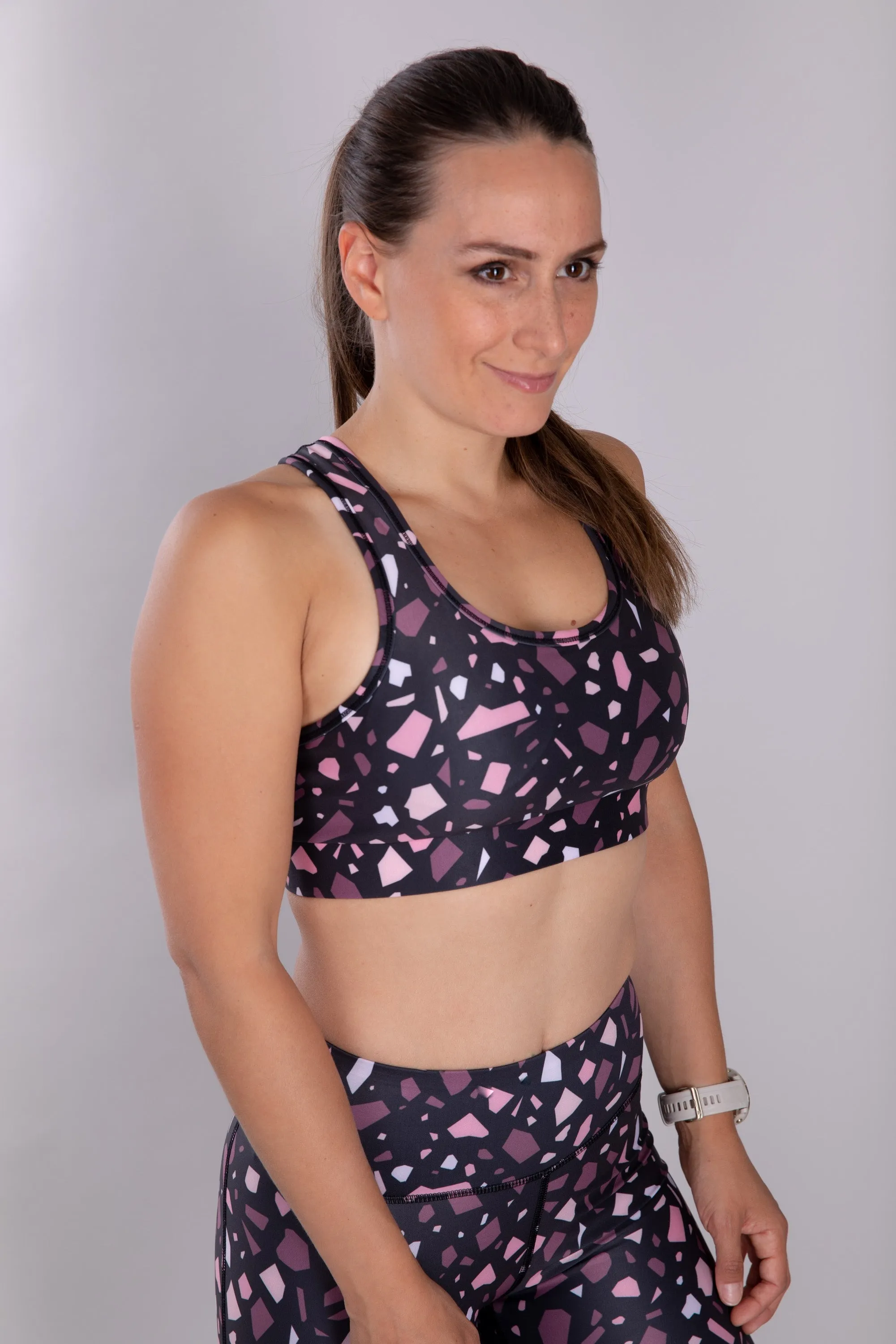 Lava Rock Racerback Sports Bra