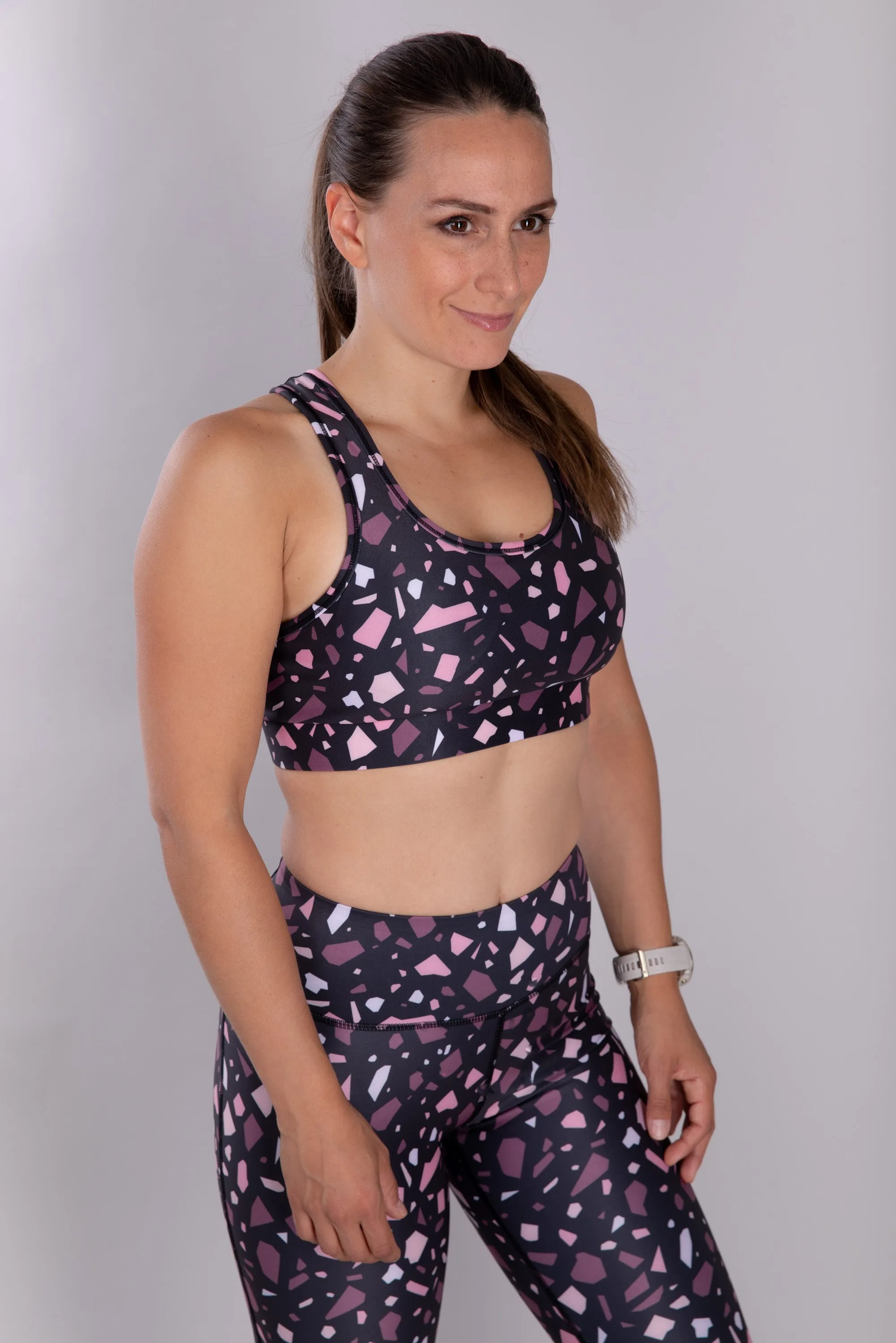 Lava Rock Racerback Sports Bra