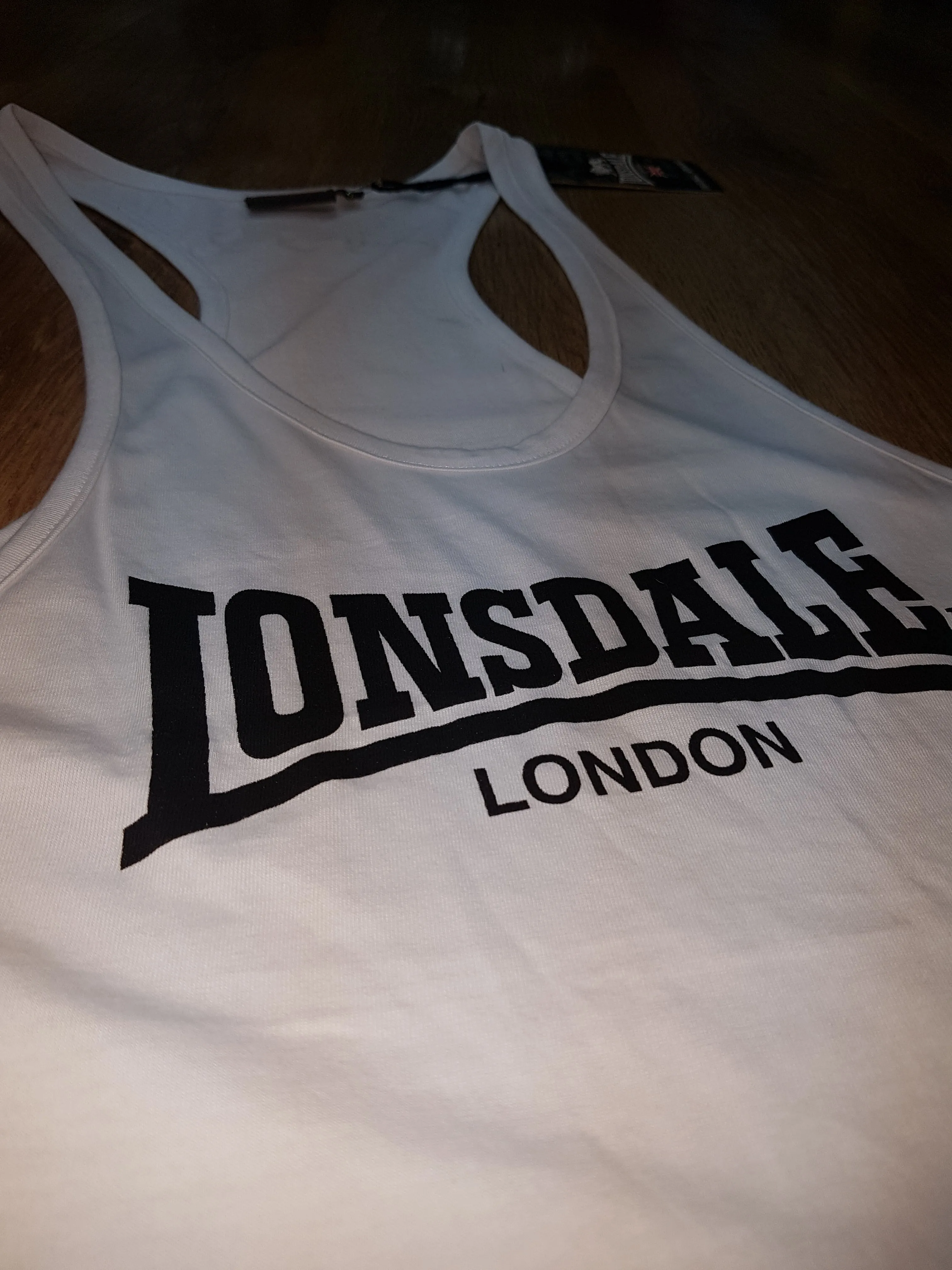 LONSDALE Y-back Muscle Fit Gym Tank Top Vest/Singlet