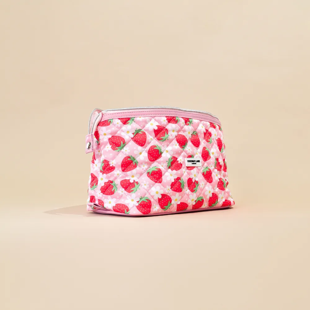 Magic Lifestyle Pouch - Quilted Berry Cute Strawberry