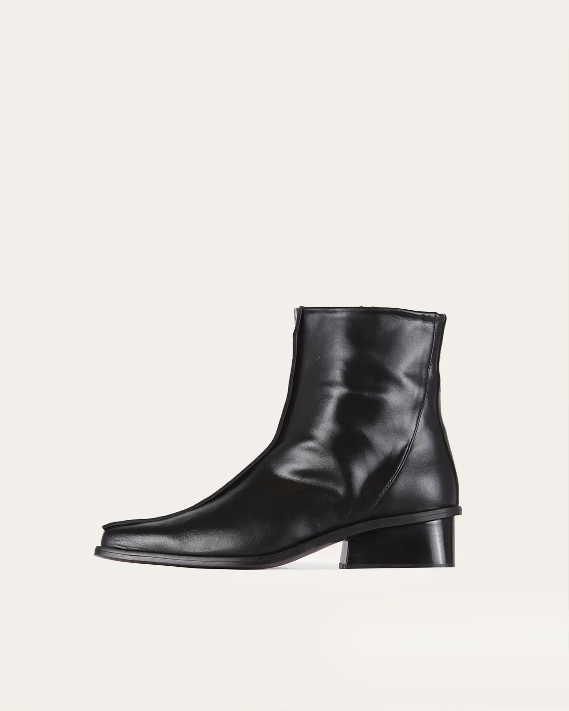 Miki Boot 35mm Leather Black