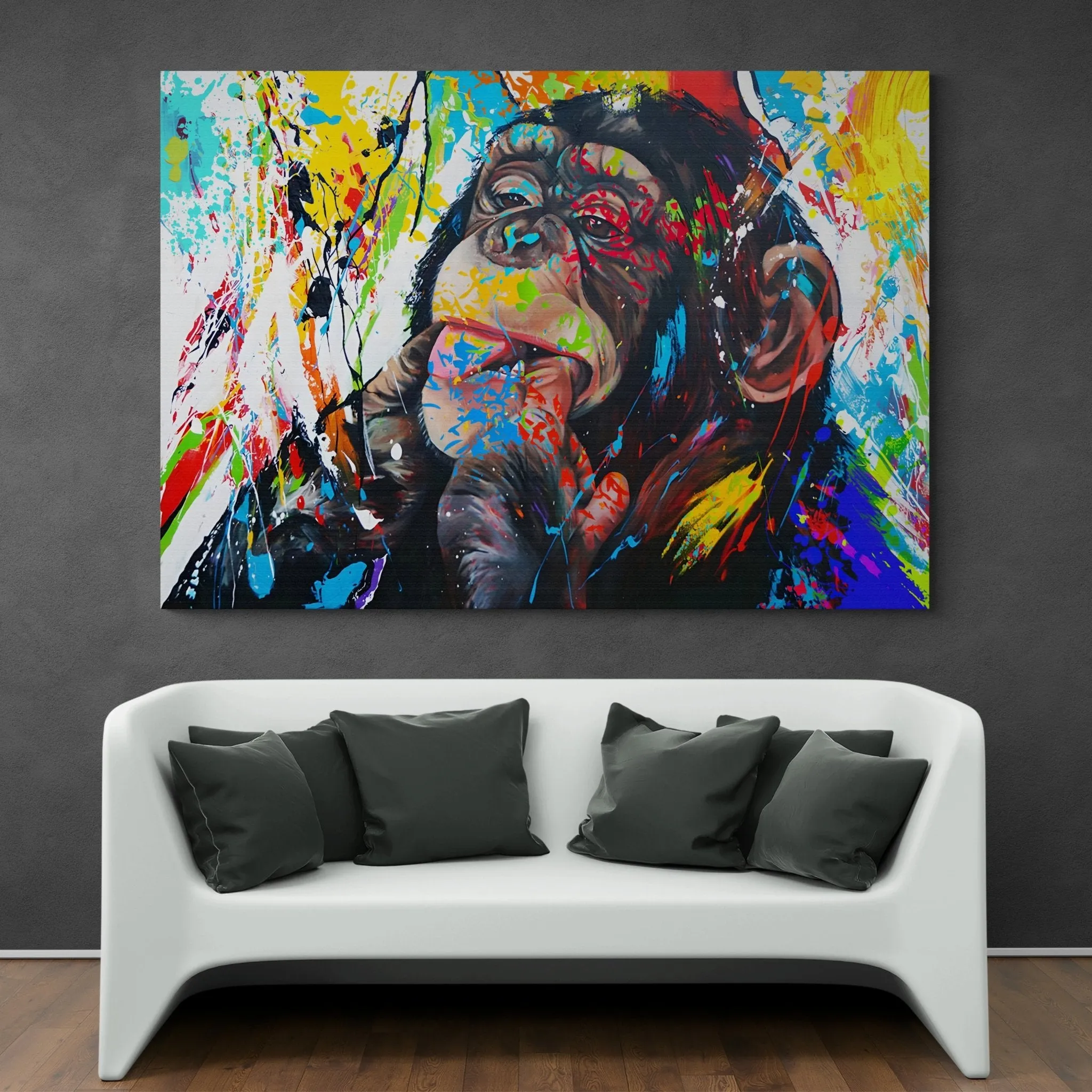 Monkey Pop Art Canvas