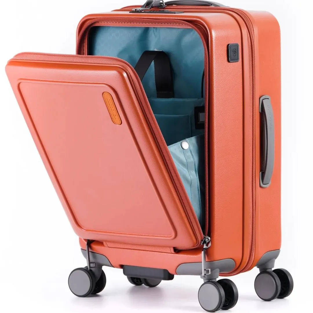 MONOCOZZI URBANITE|34L/72L/118L Expandable 4 wheels TSA Lock Top Flip Suitcase - Terracotta