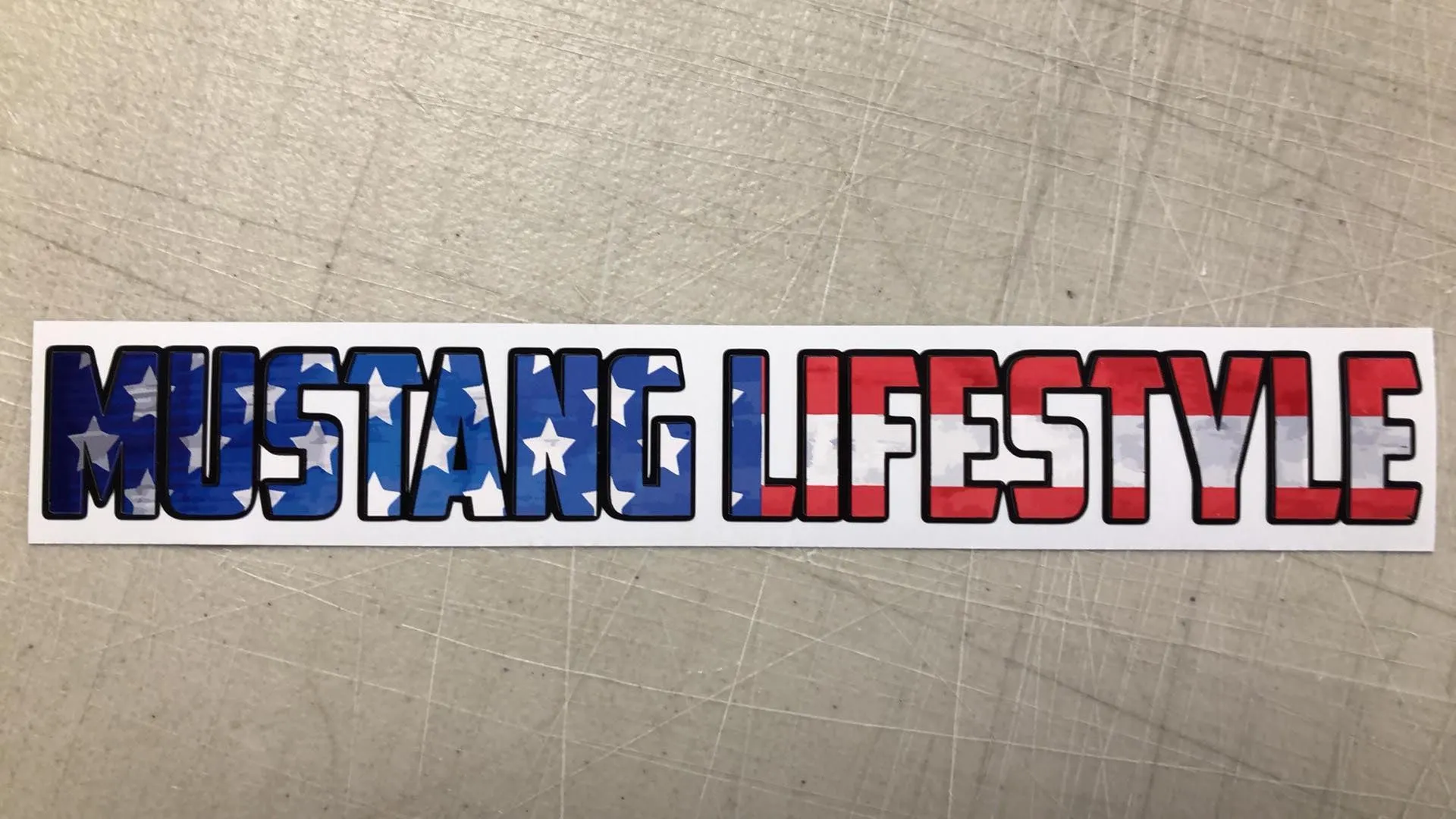 Mustang Lifestyle Merica Decal