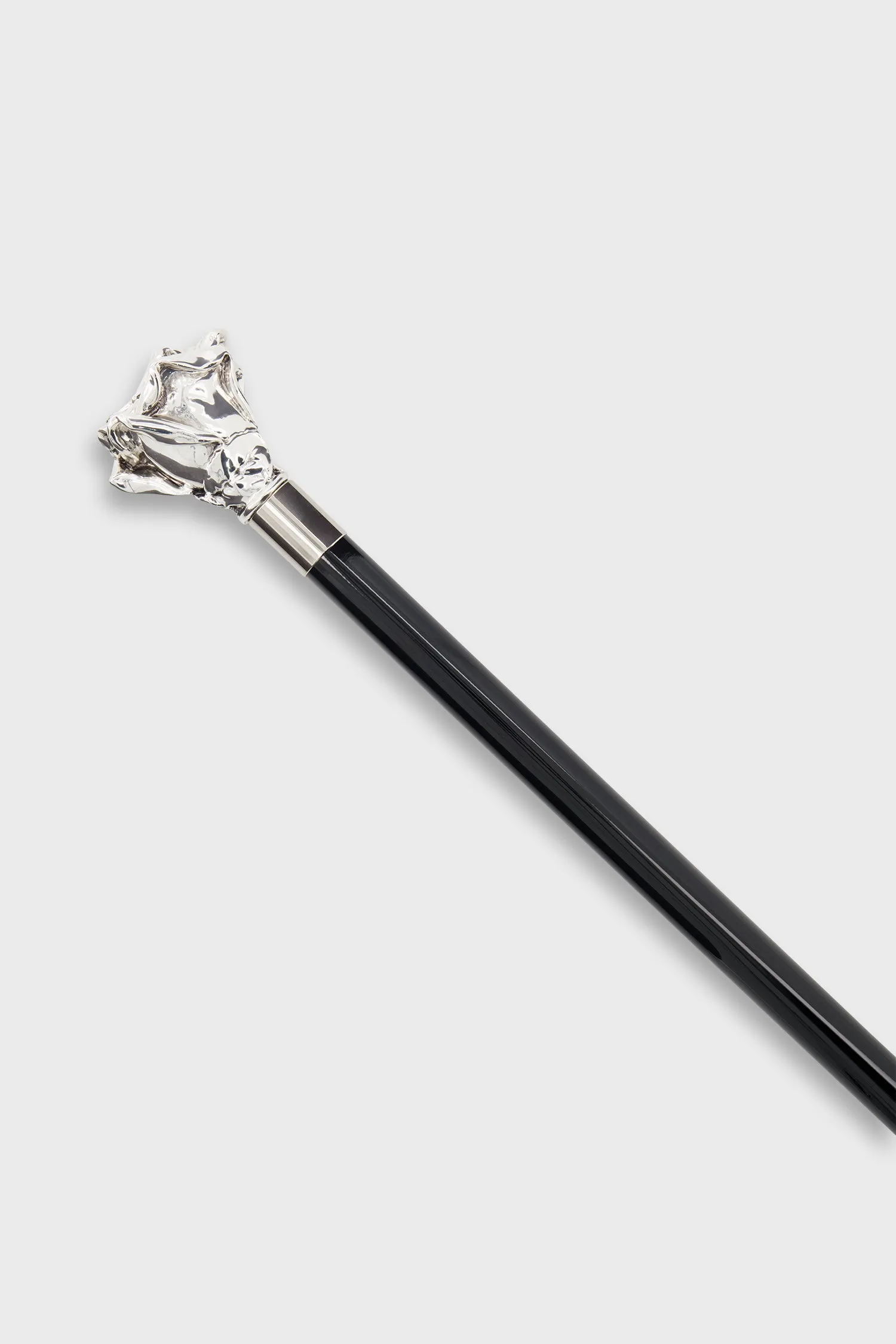 Pasotti Black/Silver Rosa Cane