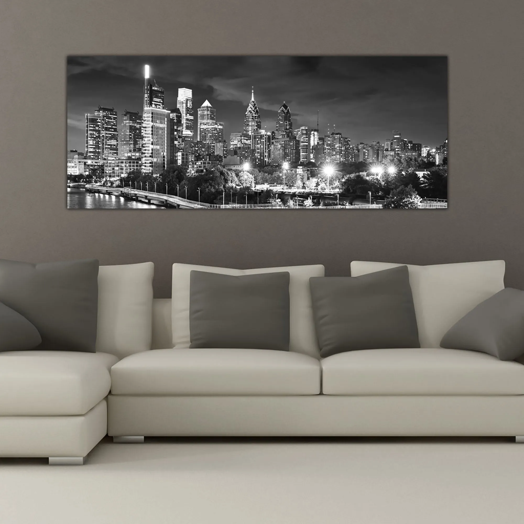 Philadelphia Skyline at Night Wall Art