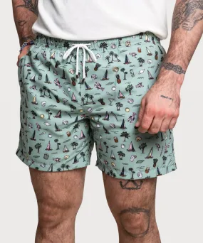 Printed Swim Shorts