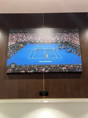 "Australian Open" Canvas Print by Joel Leslie