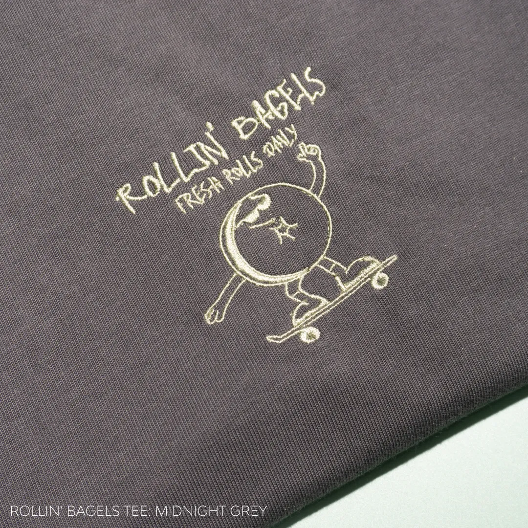 Rollin' Bagels Tee (B&W)