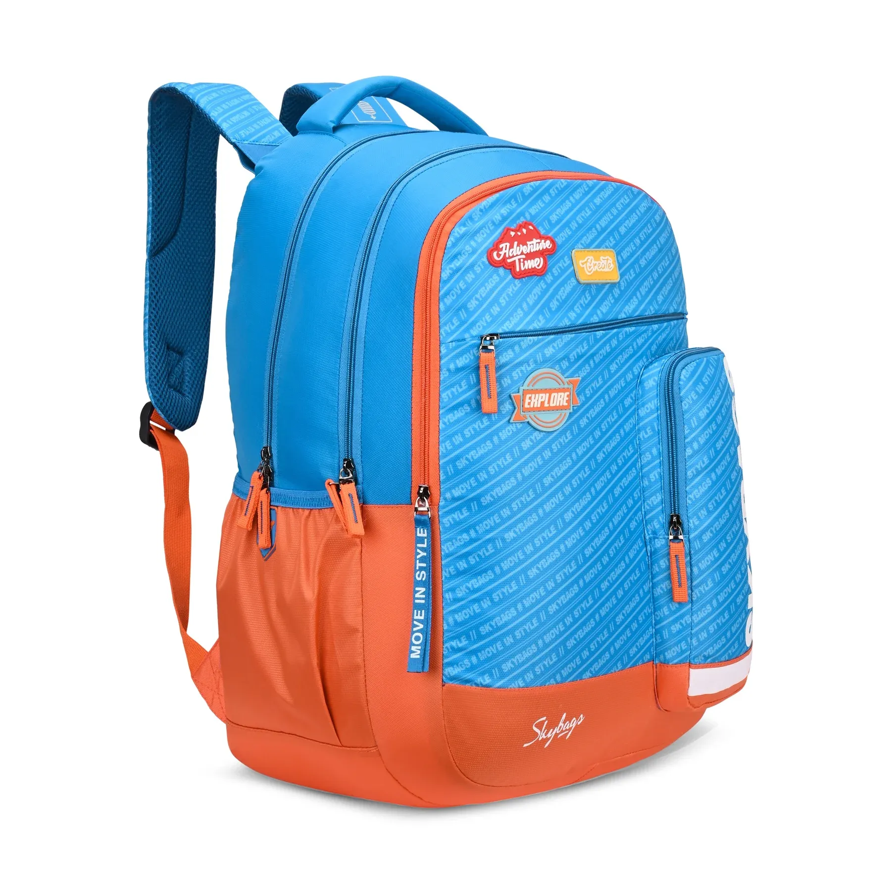 Skybags Woke Pro(Orange Blue )