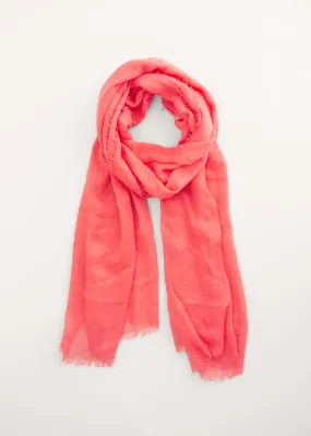 SYNTHIA SOFT SCARF - CORAL