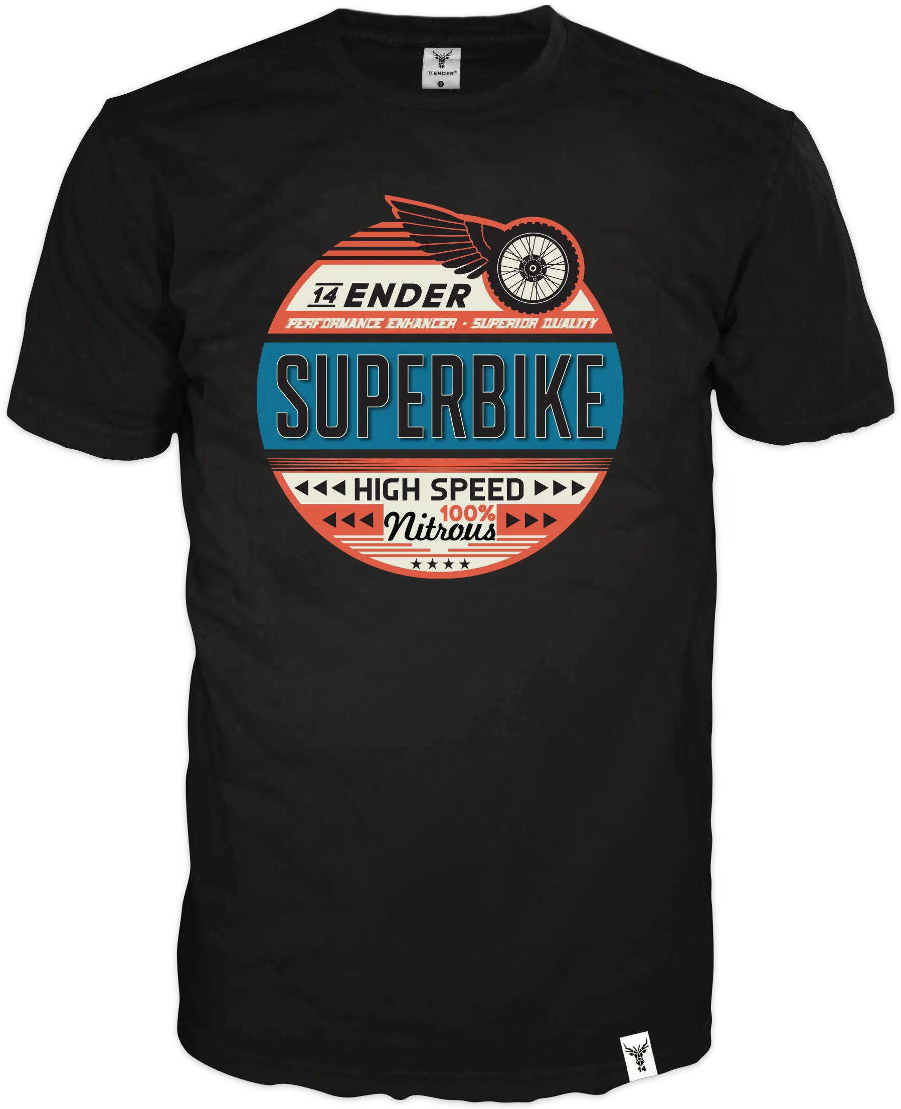 T-Shirt 14ender Superbike black