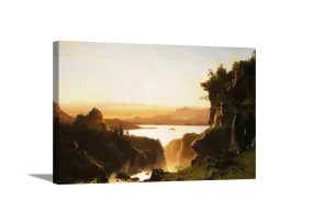 The Golden Lake | Albert Bierstadt Masters Classic Art in Gallery Wrapped Canvas | Various Sizes