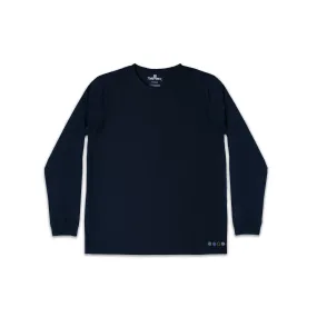 UNISEX SAMMY LONG SLEEVE TEE IN NAVY