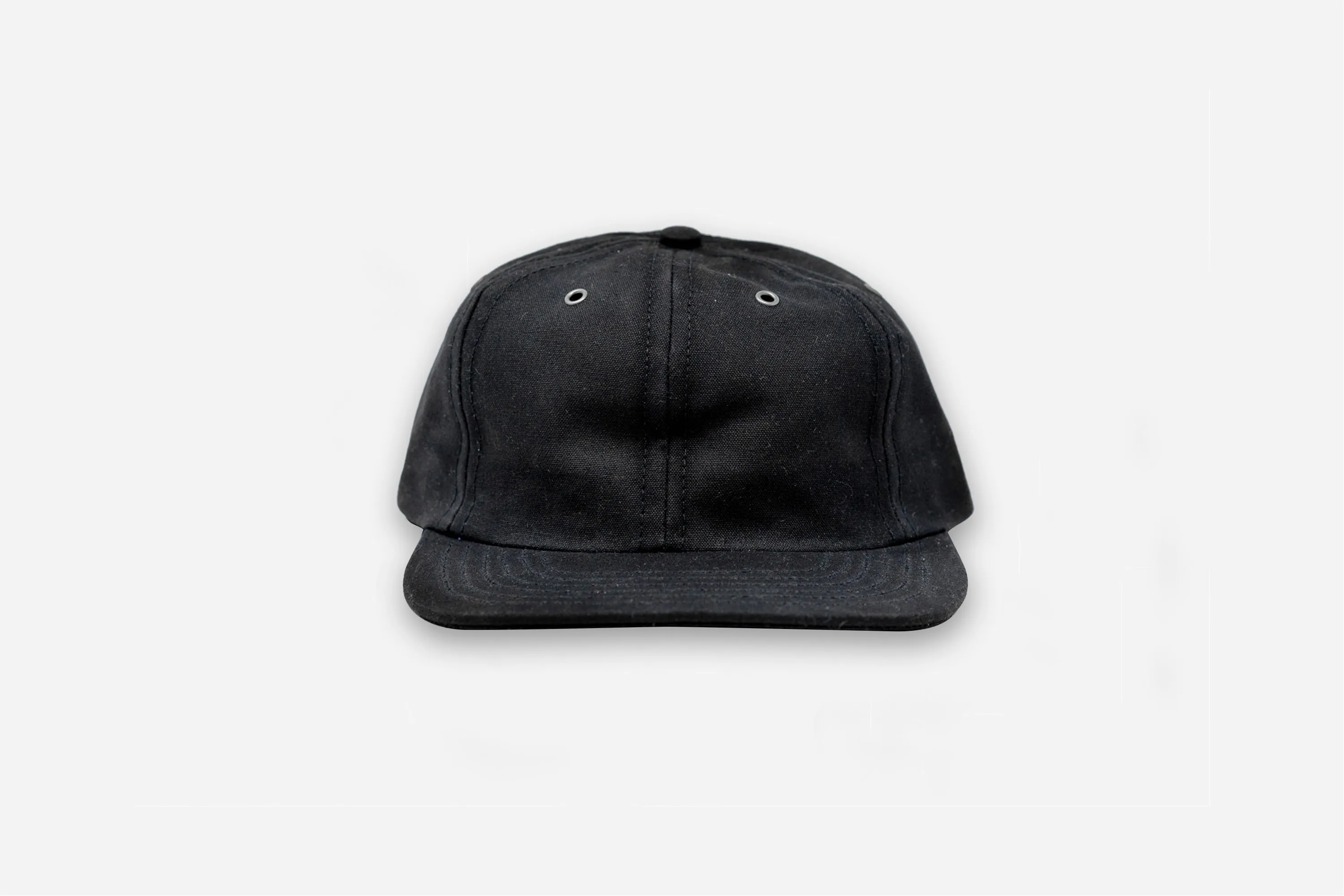 Waxed Canvas Baseball Cap ~ Black