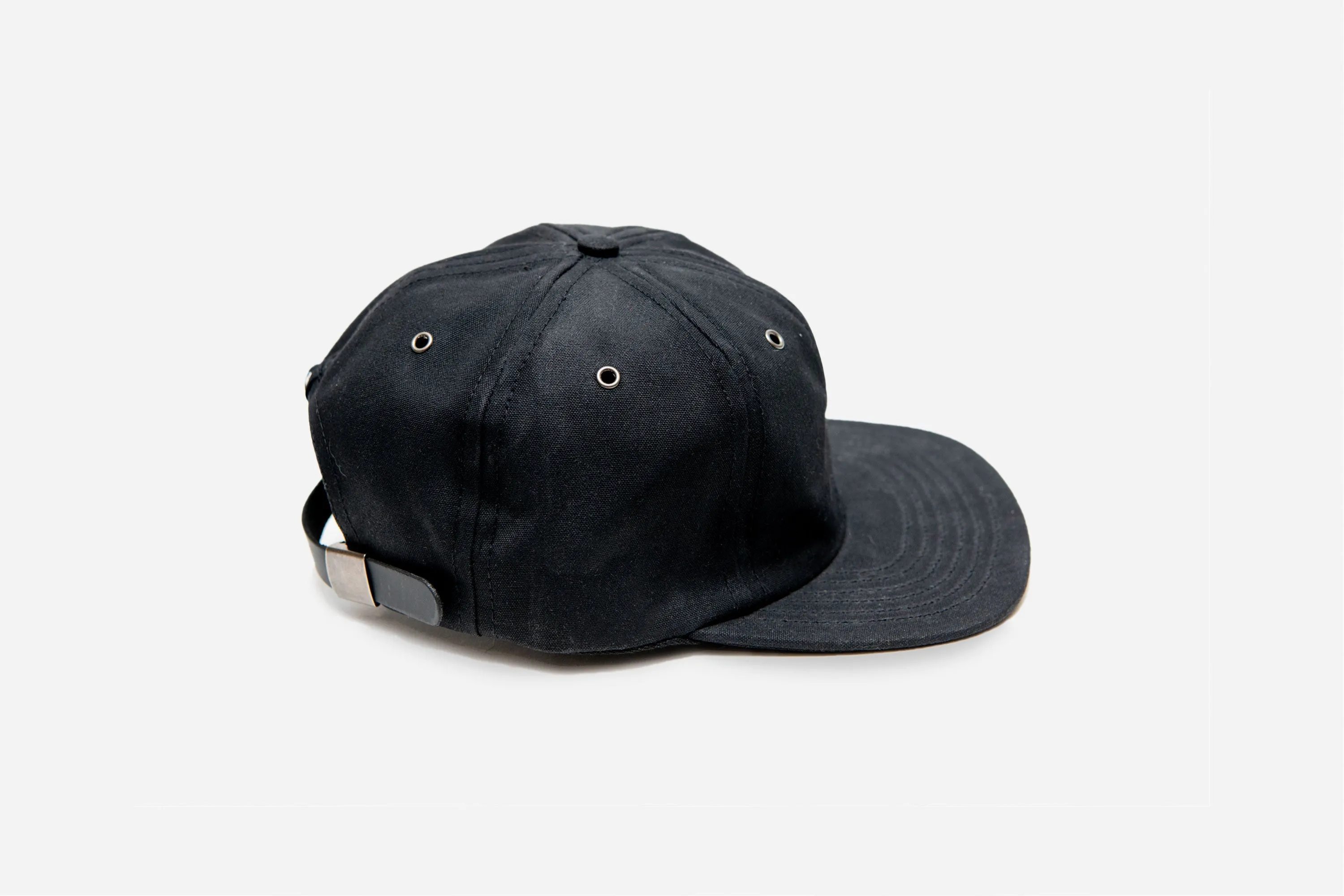 Waxed Canvas Baseball Cap ~ Black